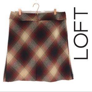 LOFT Tartan Plaid Pencil Skirt On Trend For Fall